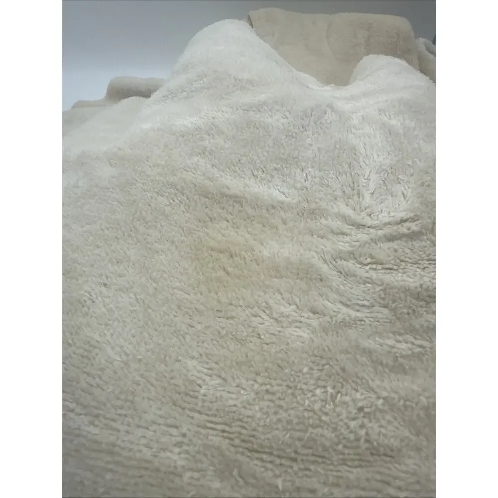 6 Piece Beige Vintage Barth & Dreyfuss Lace Trimmed Embroidered Towel Set